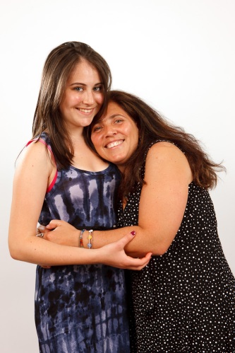 Bat Mitzvah Girl's Big Sister and Mom, by Michael Willems